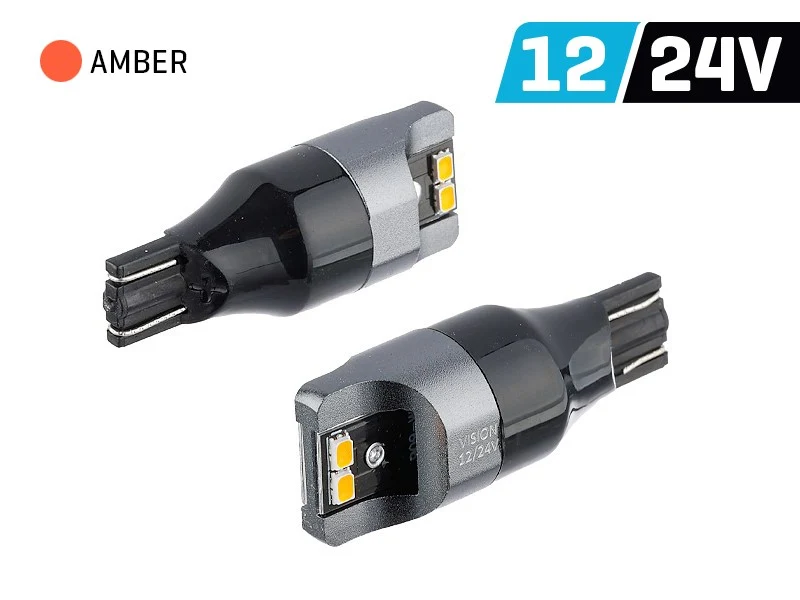 Žarulja VISION W16W (T15) 12/24V 4x 3020 SMD LED, nepolarna, CANBUS, narančasta, 2 kom