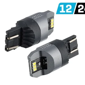 Žarulja VISION W21 / 5W (T20q) 12/24V 6x 3020 SMD LED, nepolarna, CANBUS, bijela, 2 kom