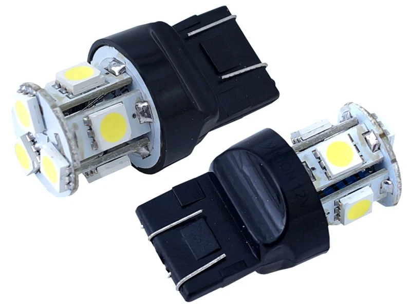 Žarulja VISION W21 / 5W (T20q) 12V 8x 5050 SMD LED, bijela, 2 kom