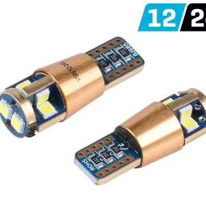 Žarulja VISION W5W (T10) 12/24V 10x 3030 SMD LED, nepolarna, CANBUS, bijela, 2 kom