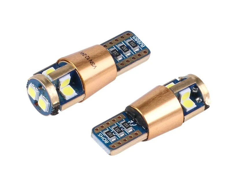 Žarulja VISION W5W (T10) 12/24V 10x 3030 SMD LED, nepolarna, CANBUS, bijela, 2 kom