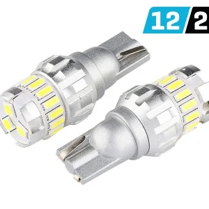 Žarulja VISION W5W (T10) 12/24V 15x 3014 + 3x 3030 SMD LED, nepolarna, CANBUS, bijela, 2 kom