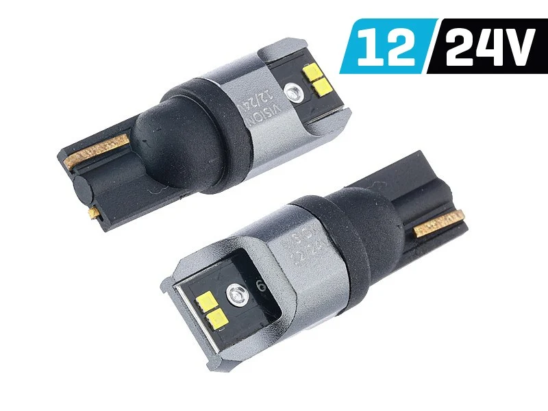Žarulja VISION W5W (T10) 12/24V 4x 1616 SMD LED, CANBUS, bijela, 2 kom