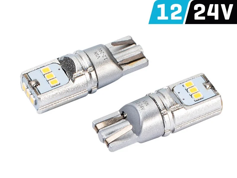 Žarulja VISION W5W (T10) 12/24V 9x 2016 SMD LED, CANBUS, bijela, 2 kom