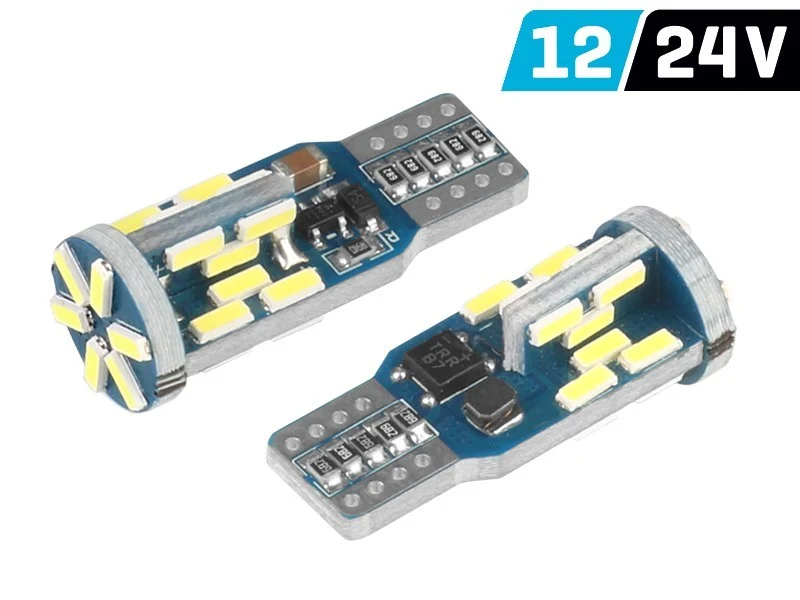 Žarulja VISION W5W (T10) 12/24V 30x 4014 SMD LED, CANBUS, bijela, 2 kom