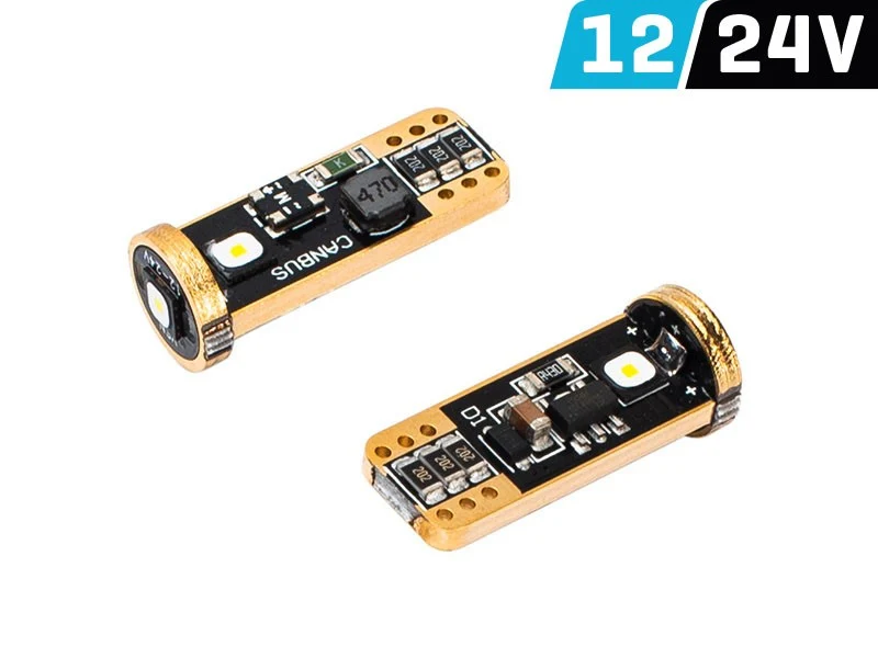Žarulja VISION W5W (T10) 12/24V 3x 3838 SMD LED, CANBUS, bijela, 2 kom