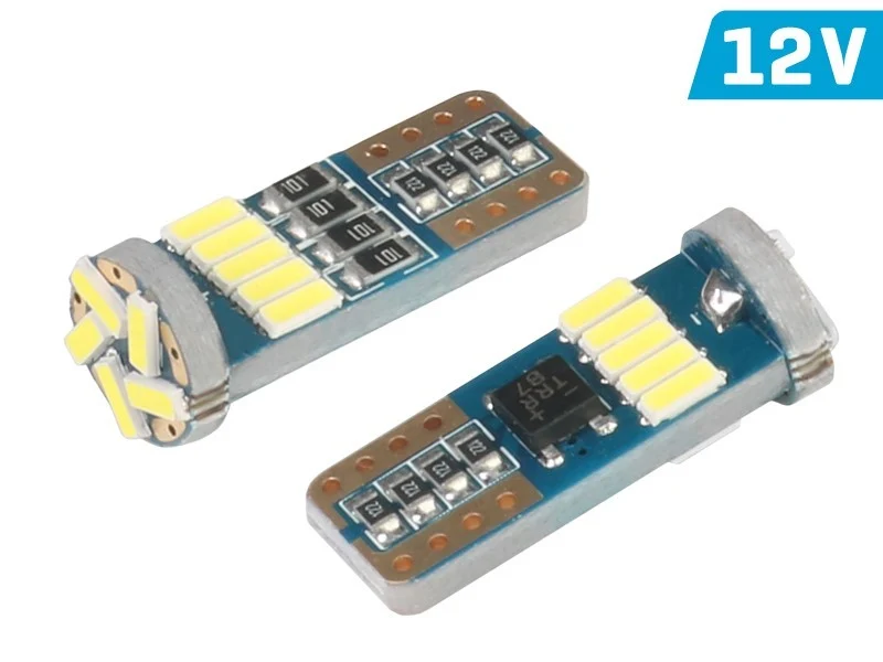Žarulja VISION W5W (T10) 12V 15x 4014 SMD LED, nepolarna, CANBUS, bijela, 2 kom