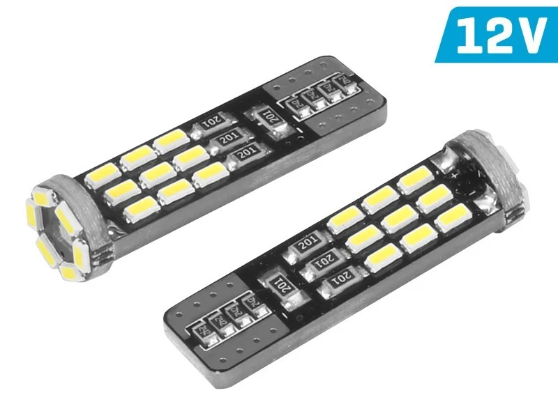 Žarulja VISION W5W (T10) 12V 24x 3014 SMD LED, CANBUS, bijela, 2 kom