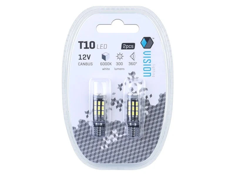 Žarulja VISION W5W (T10) 12V 24x 3014 SMD LED, CANBUS, bijela, 2 kom
