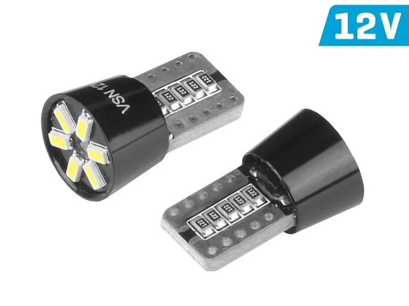 žarulja VISION W5W (T10) 12V 6x 3014 SMD LED, CANBUS, bijela, 2 kom