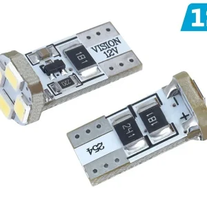 Žarulja VISION W5W (T10) 12V 4x 3528 SMD LED, CANBUS, bijela, 2 kom