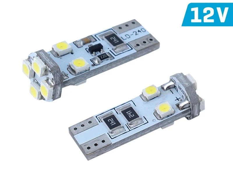 Žarulja VISION W5W (T10) 12V 8x 3528 SMD LED, CANBUS, bijela, 1 kom