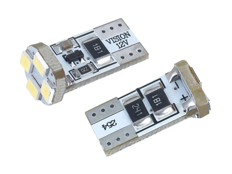 Žarulja VISION W5W (T10) 12V 4x 3528 SMD LED, CANBUS, bijela, 2 kom