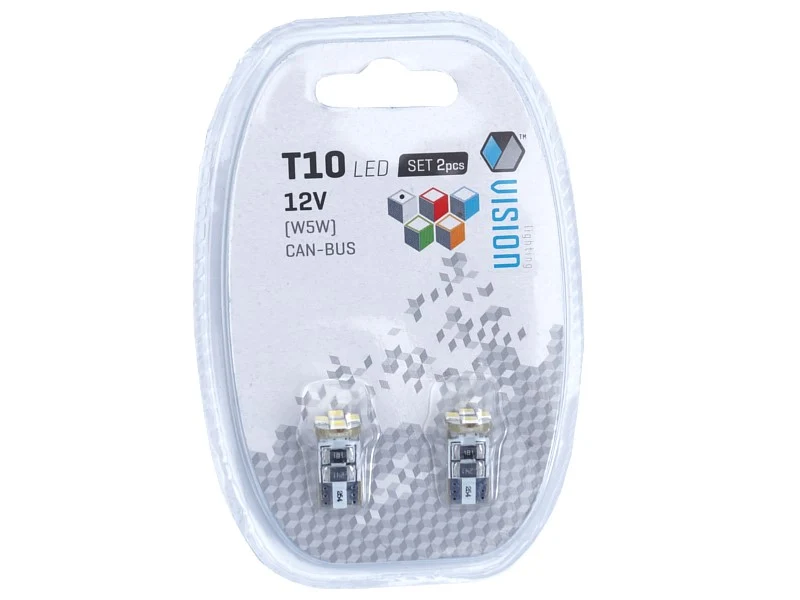 Žarulja VISION W5W (T10) 12V 4x 3528 SMD LED, CANBUS, bijela, 2 kom