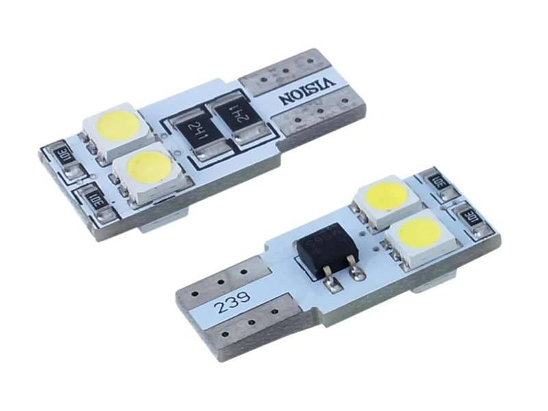 Žarulja VISION W5W (T10) 12V 4x 5050 SMD LED, CANBUS, bijela, 2 kom