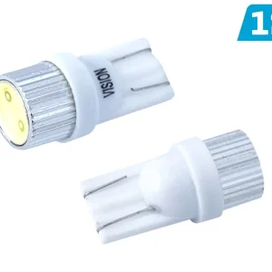 Žarulja VISION W5W (T10) 12V 1x HP LED, aluminijski držč žarulje, bijela, 2 kom