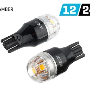Žarulja VISION WY16W (T15) 12/24V 5x 2835 SMD Lumileds, nepolarna, CANBUS, narančasta, 2 kom