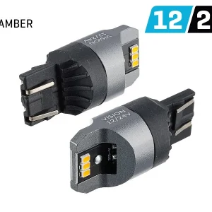 Žarulja VISION WY21 / 5W (T20q) 12/24V 6x 3020 SMD LED, nepolarna, CANBUS, narančasta, 2 kom