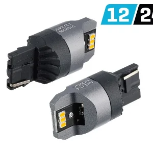 Žarulja VISION WY21W (T20d) 12/24V 6x 3020 SMD LED, nepolarna, CANBUS, narančasta, 2 kom