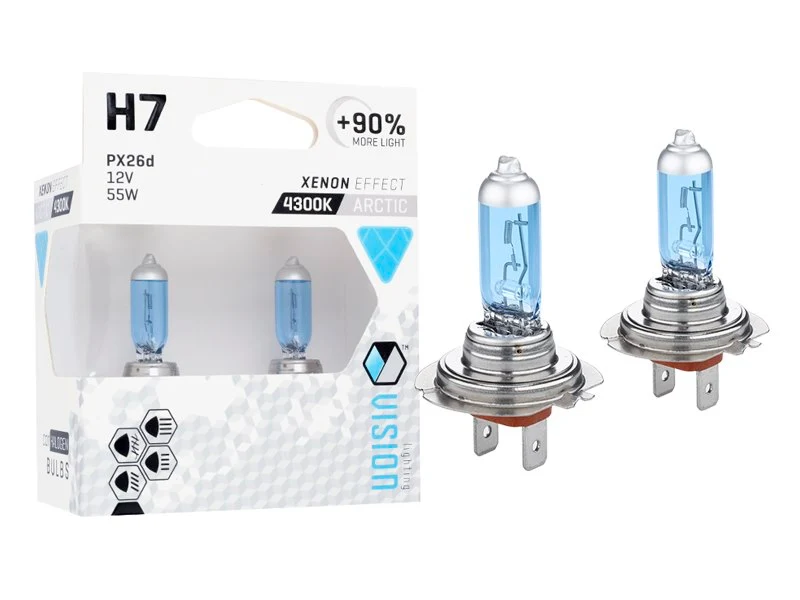 Žarulje VISION arktički bijele H7 12V 55W PX26d U E4 + 90%, 2 kom