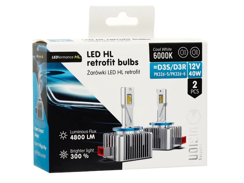 Žarulje VISION LED retrofit D3S/D3R HL 40W 4200 lm 6000K, 2 kom.