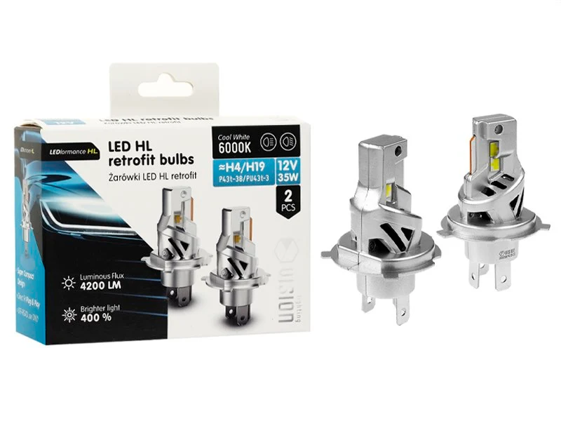 Žarulje VISION LED retrofit H4/H19 HL 12V 35W 4200 lm 6000K, 2 kom.
