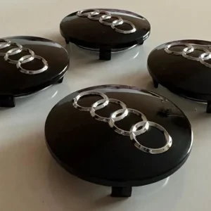 AUDI CRNI čepovi za felge 68mm (4 kom)