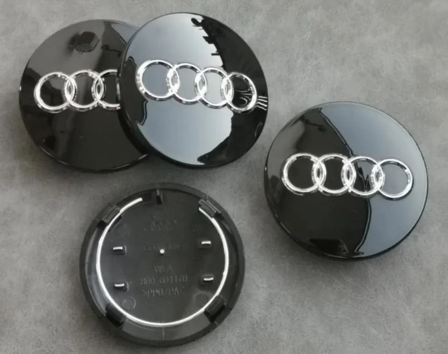 AUDI CRNI čepovi za felge 68mm (4 kom)