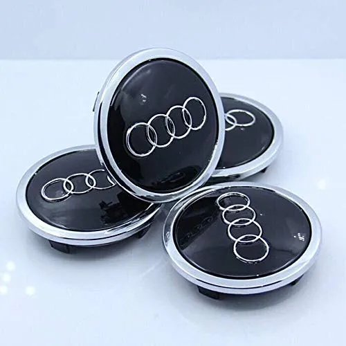 AUDI CRNI čepovi za felge 69mm (4 kom)