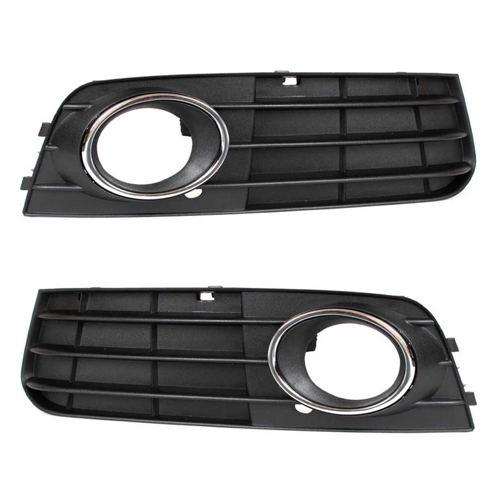 Audi A4 B8 Set maski za maglenke (lijevi + desni, kromirani okvir, 3 lamele) 2007.-2011.