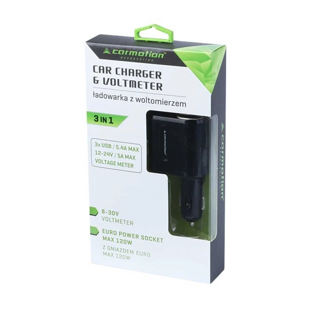 Auto punjač s voltmetrom, USB punjač za upaljač
