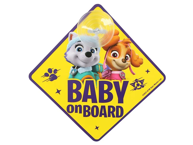 Baby On Board pločica, Psići u ophodnji djevojčice