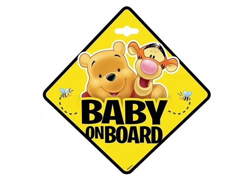 Baby on Board pločica, Winnie Pooh
