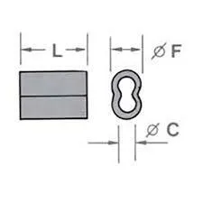 COOPER SLEEVE 5 MM. (4)