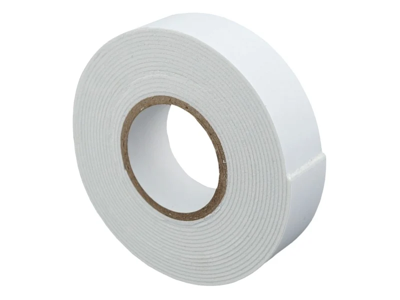 Dvostrana pjenasta traka 1mm x 19 mm x 3m, bijela, 1 kom