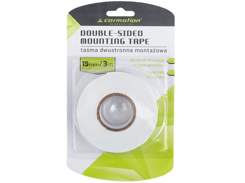 Dvostrana pjenasta traka 1mm x 19 mm x 3m, bijela, 1 kom