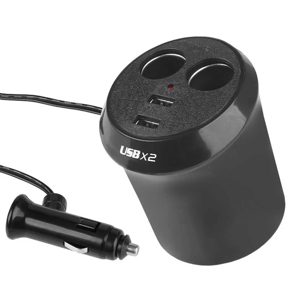 Dvostruki razdjelnik za upaljač s USB priključcima (12–24V)