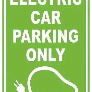 Električni parking samo UV ispisani metalni znak