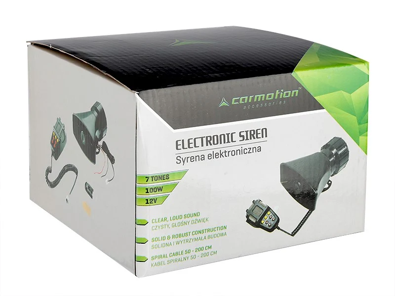 Elektronička sirena s megafonom, 7 zvukova