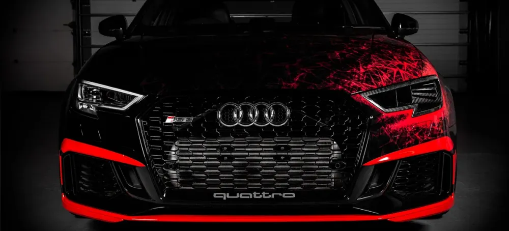 Eventuri karbonski zračni kanal za prednja svjetla Audi RS3 8V2 DAZA/DNWA