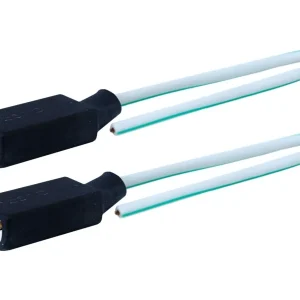 Grlo žarulje H1/H3, ravno, keramika, kabel 15 cm, 2 kom