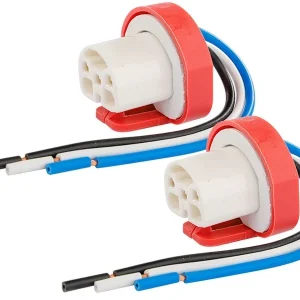 Grlo žarulje HB1/HB5 (9004/9007), ravno, keramika, kabel 15 cm, 2 kom