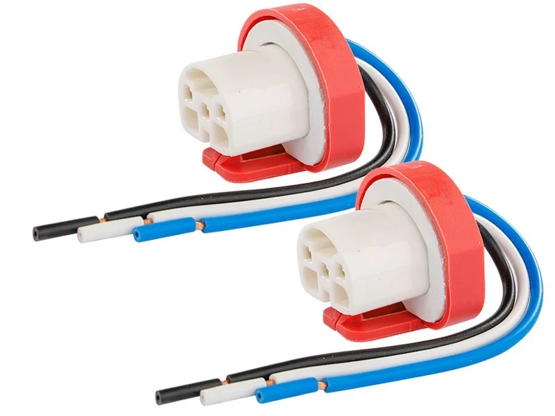 Grlo žarulje HB1/HB5 (9004/9007), ravno, keramika, kabel 15 cm, 2 kom