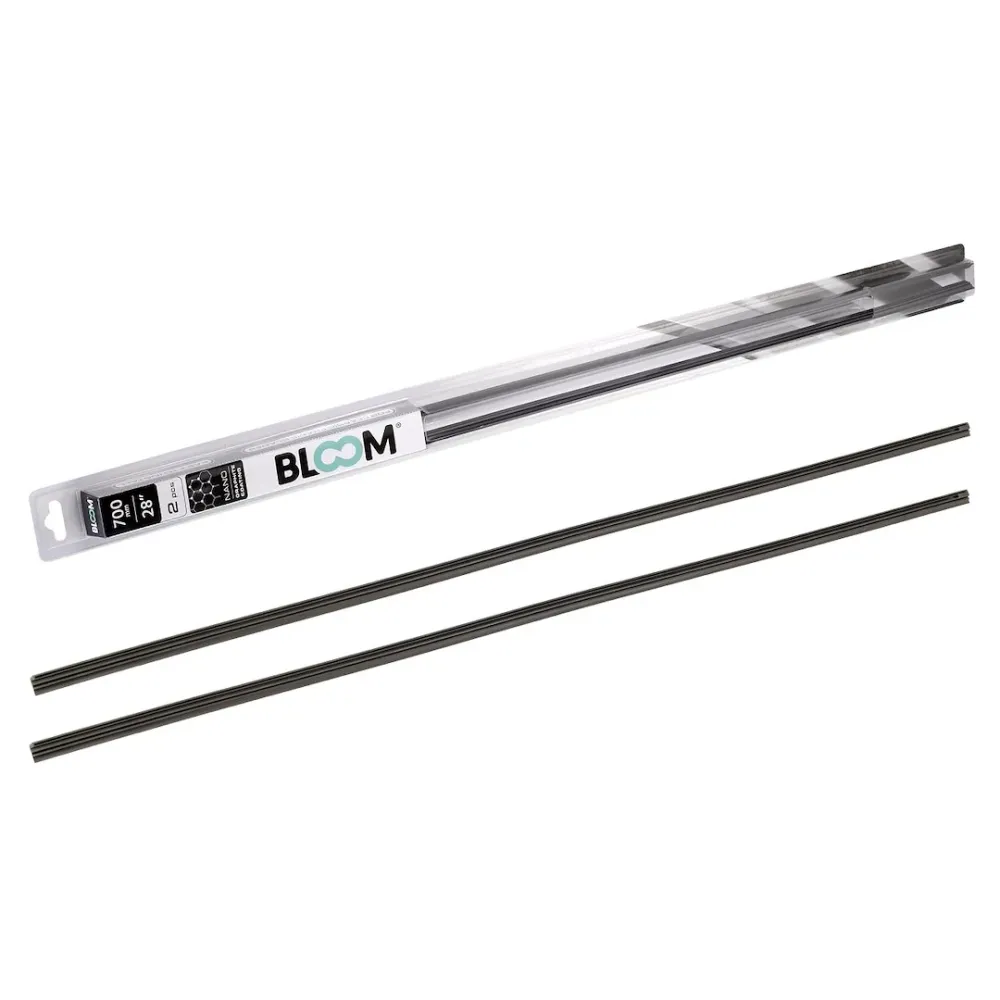 Gumeni umeci za brisače BLOOM 700 mm / 28", grafitni