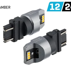 Inkanzescencijalna VISION PY27 / 7W (T25) 12/24V 6x 3020 SMD LED, nepolarna, CANBUS, narančasta, 2 komada