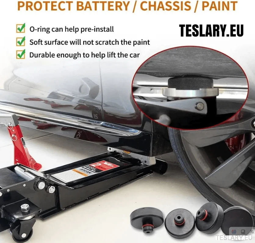 EV Jacking Point Adapter Kit 4 Pack s futrolom za Tesla, BYD i ostale EVS
