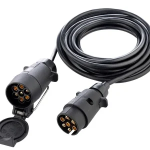 Kabel za napajanje prikolice s utikačem i 7-polnim priključkom, duljina 5 m