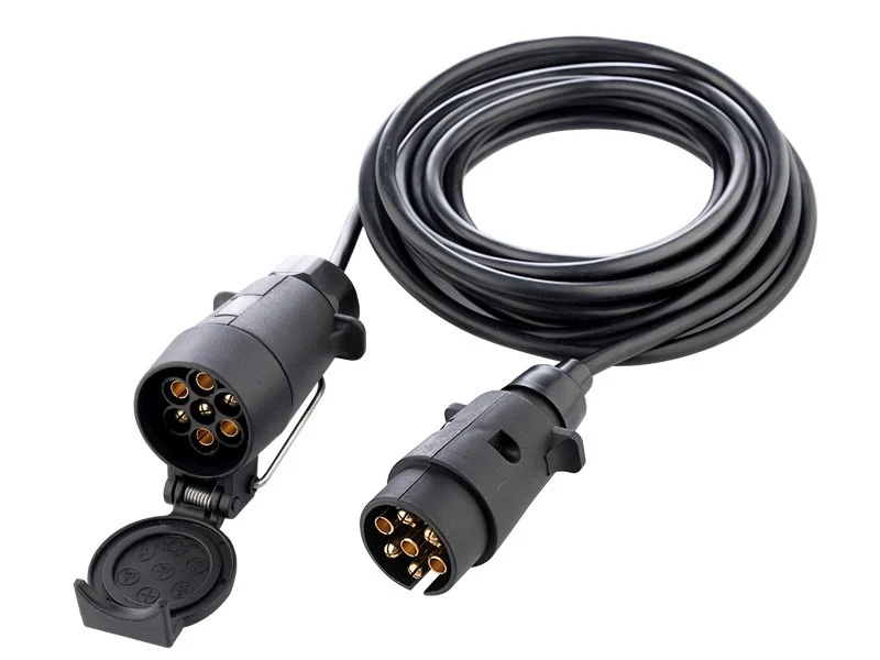 Kabel za napajanje prikolice s utikačem i 7-polnim priključkom, duljina 5 m