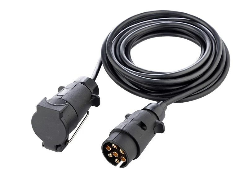 Kabel za napajanje prikolice s utikačem i 7-polnim priključkom, duljina 5 m