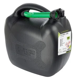 Kanister za gorivo, plastika, 20 L, ovalni, crni